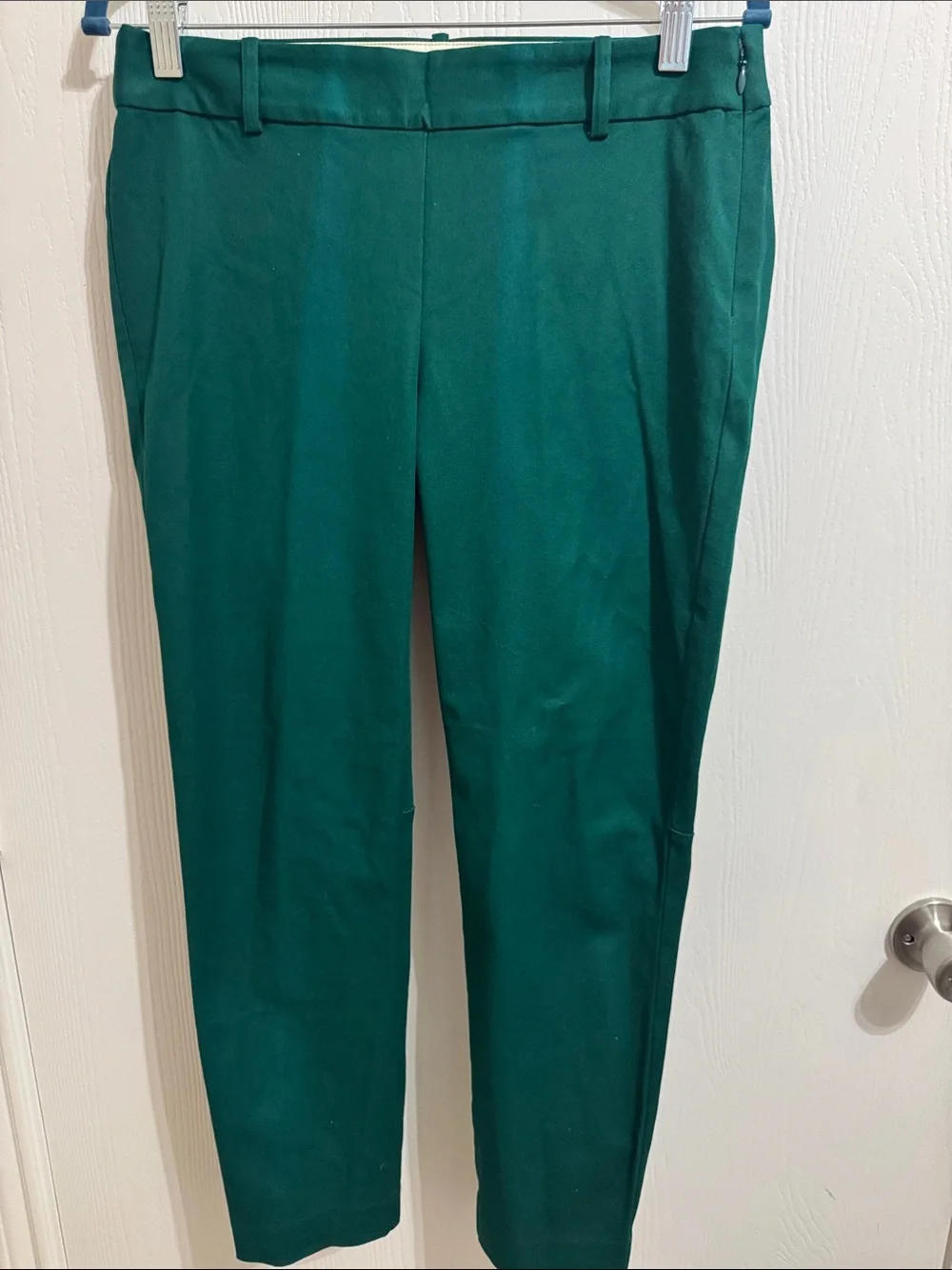 J. Crew Mercantile Winne Pants Womens 4 Green American Prep Cotton Stretch NWT